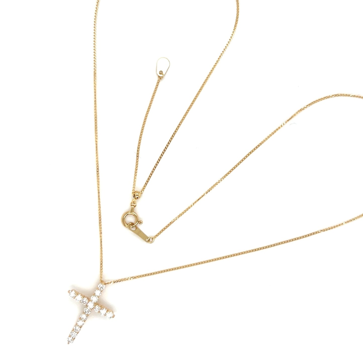 16 Dia Cross Necklace 0.5ct - JMW Jewelry Wholesale