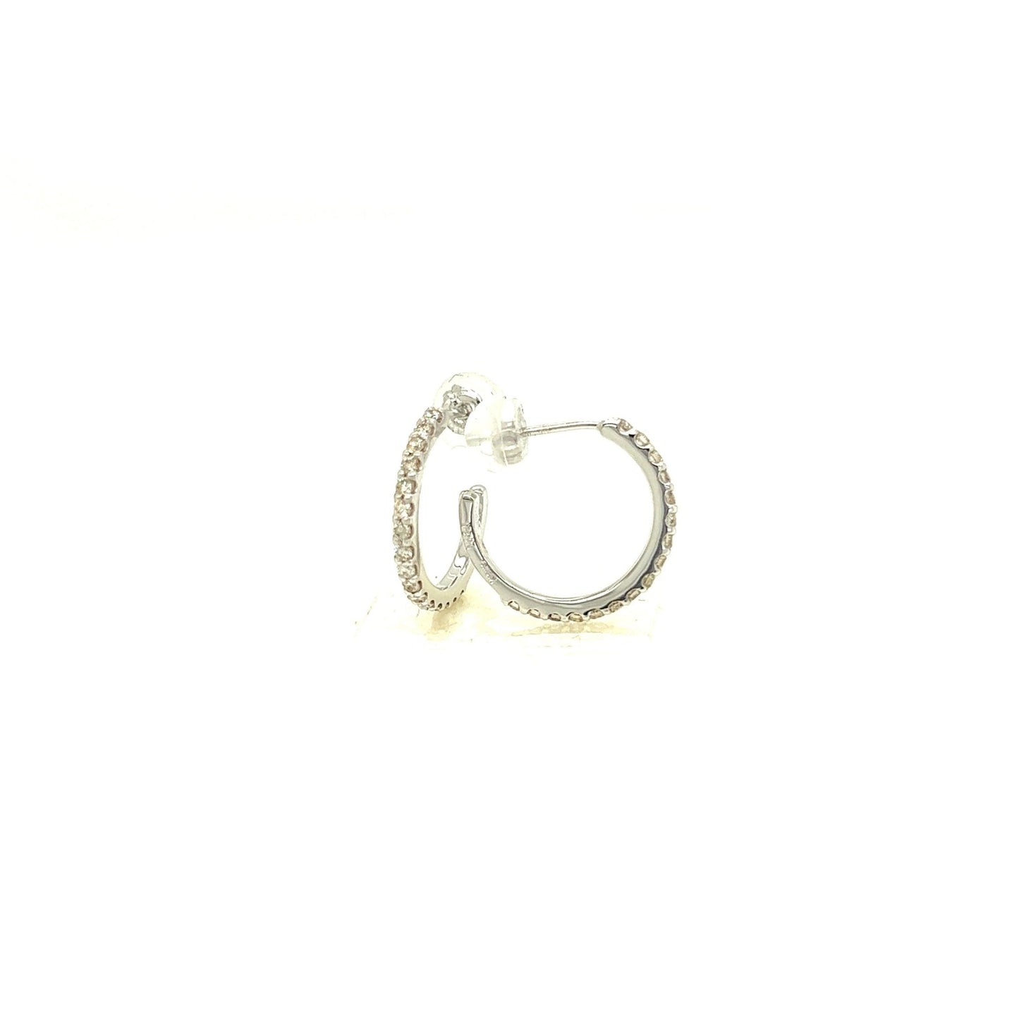 16 Dia Hoop Earrings 0.25ct - JMW Jewelry Wholesale