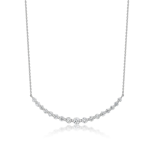 17 Dia Smile Necklace 1ct - JMW Jewelry Wholesale