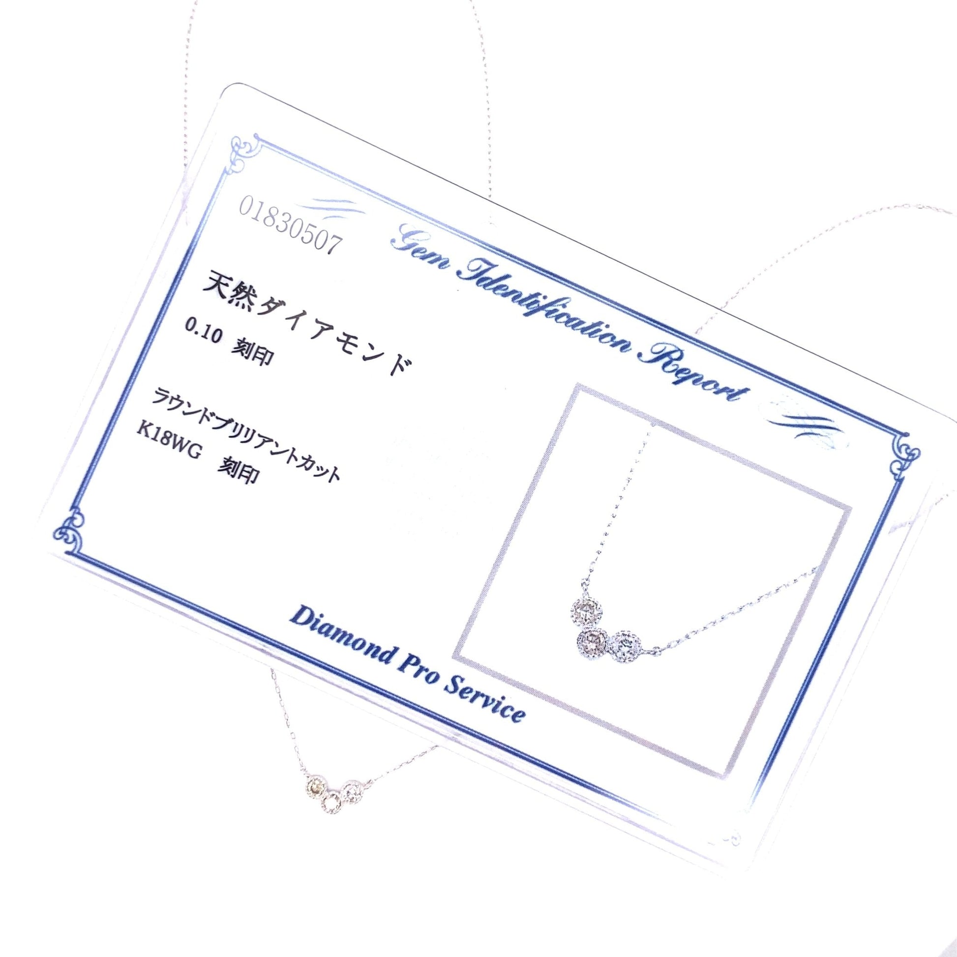 3 Bezel Diamond Necklace 0.1ct - JMW Jewelry Wholesale