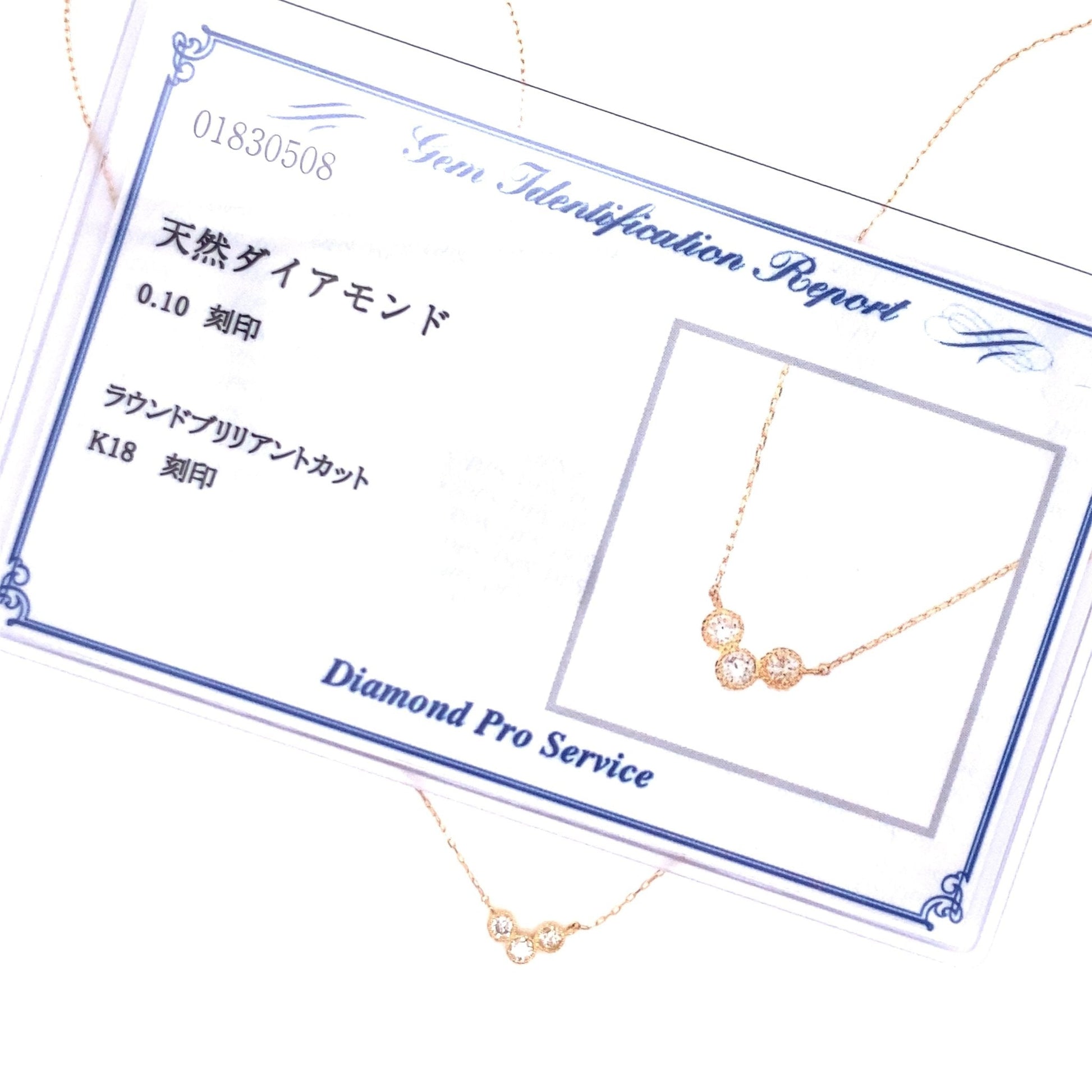 3 Bezel Diamond Necklace 0.1ct - JMW Jewelry Wholesale