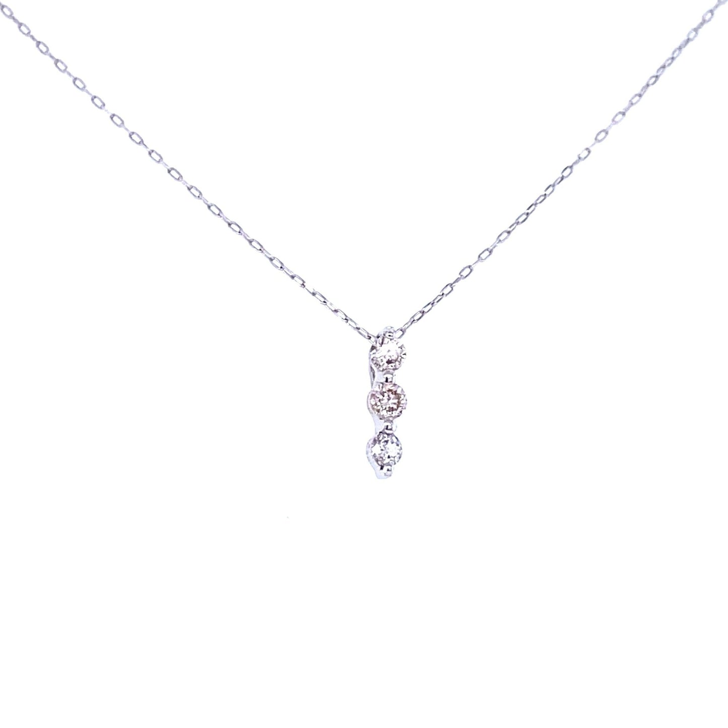 3 Diamond Dangle Necklace 0.1ct - JMW Jewelry Wholesale