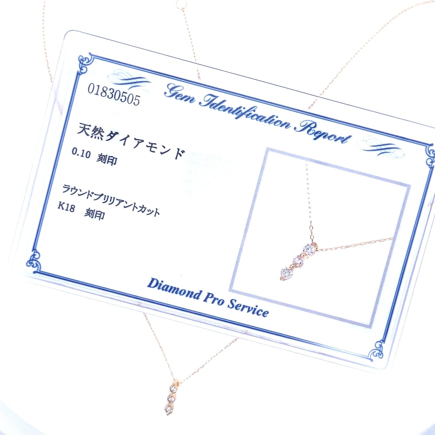 3 Diamond Dangle Necklace 0.1ct - JMW Jewelry Wholesale