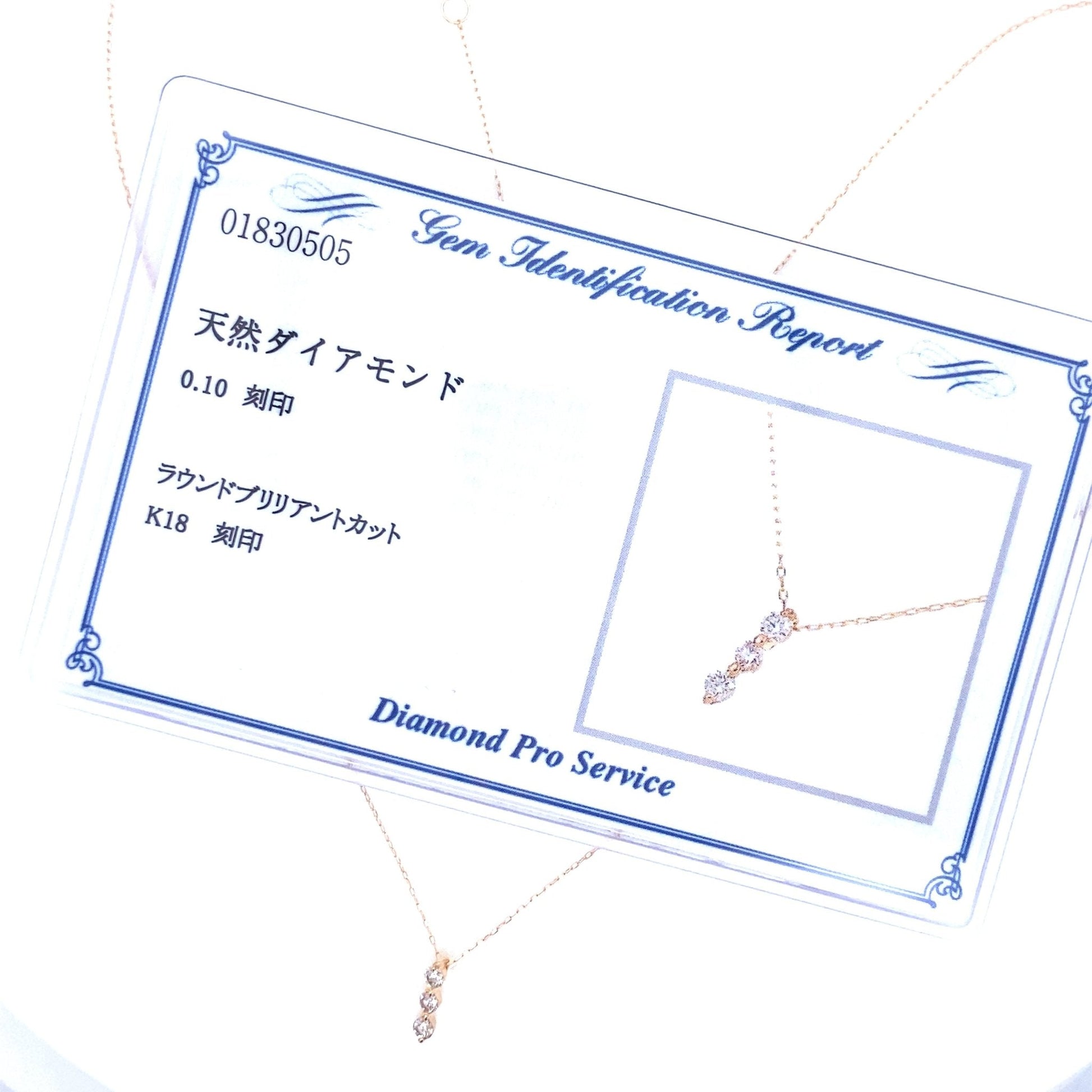 3 Diamond Dangle Necklace 0.1ct - JMW Jewelry Wholesale