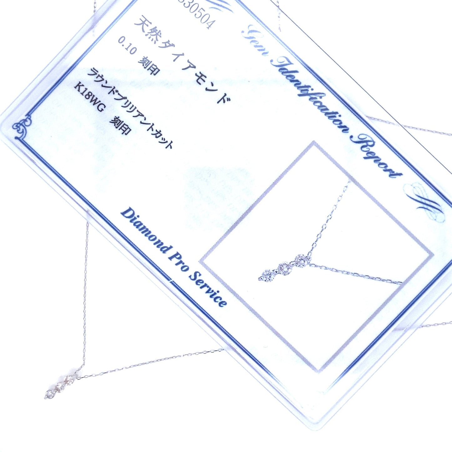 3 Diamond Dangle Necklace 0.1ct - JMW Jewelry Wholesale