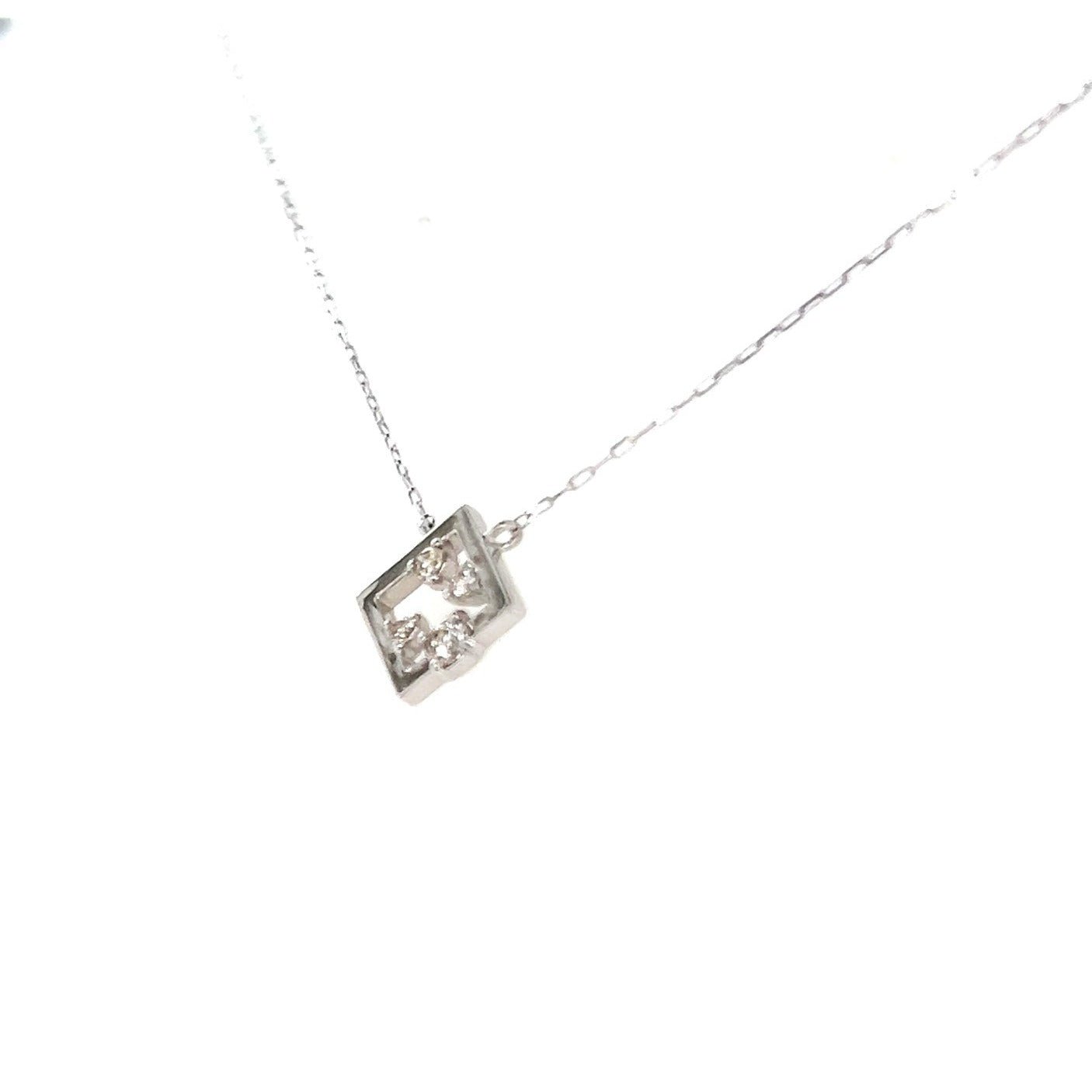 4 Dia Rhombus Necklace 0.06ct - JMW Jewelry Wholesale