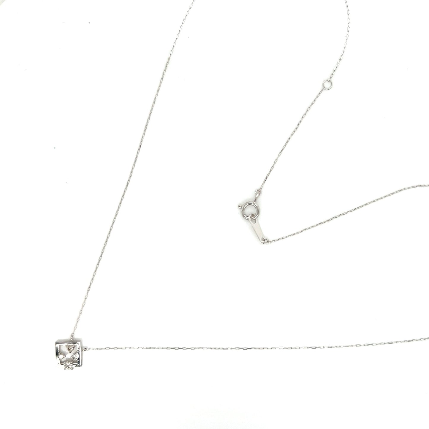 4 Dia Rhombus Necklace 0.06ct - JMW Jewelry Wholesale