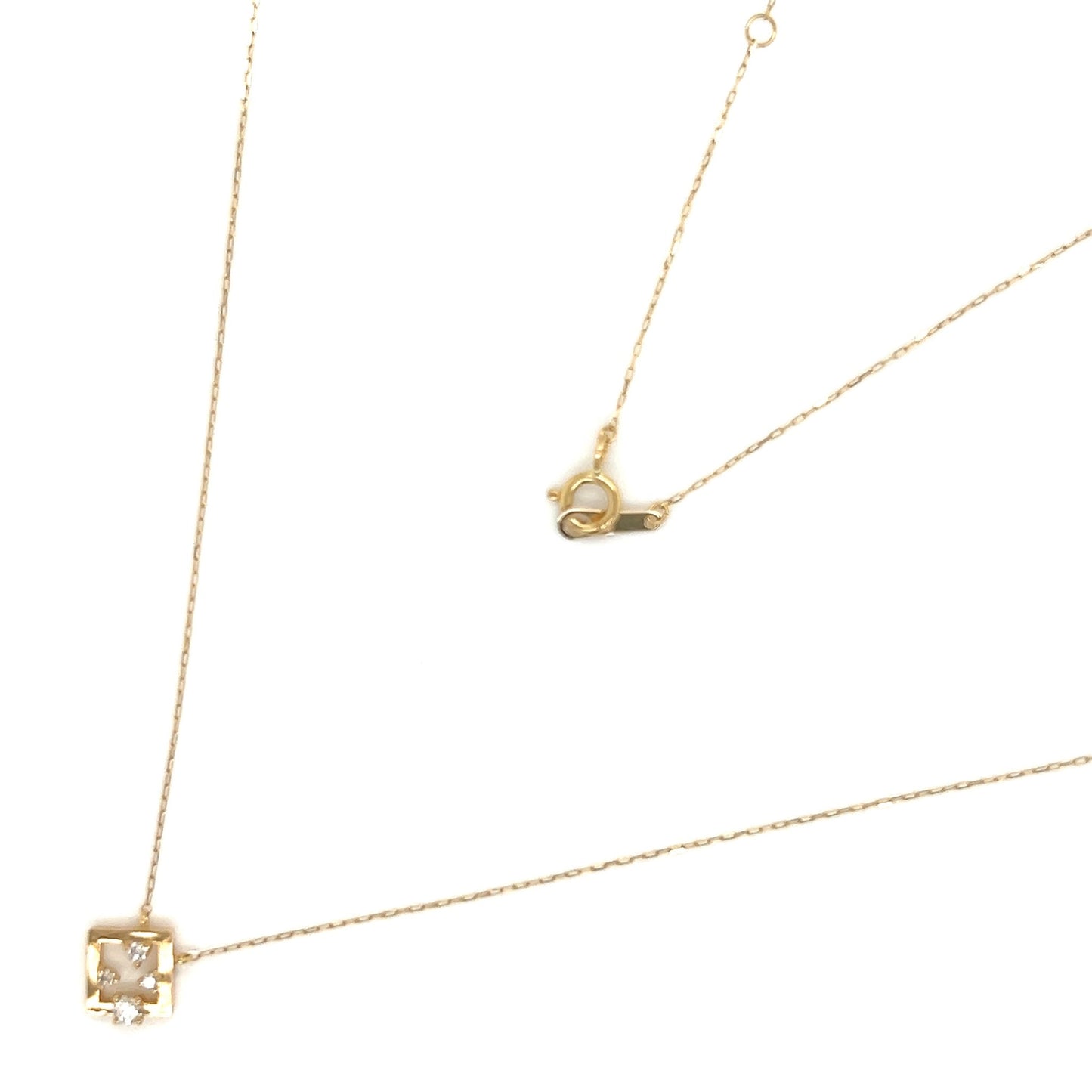 4 Dia Rhombus Necklace 0.06ct - JMW Jewelry Wholesale