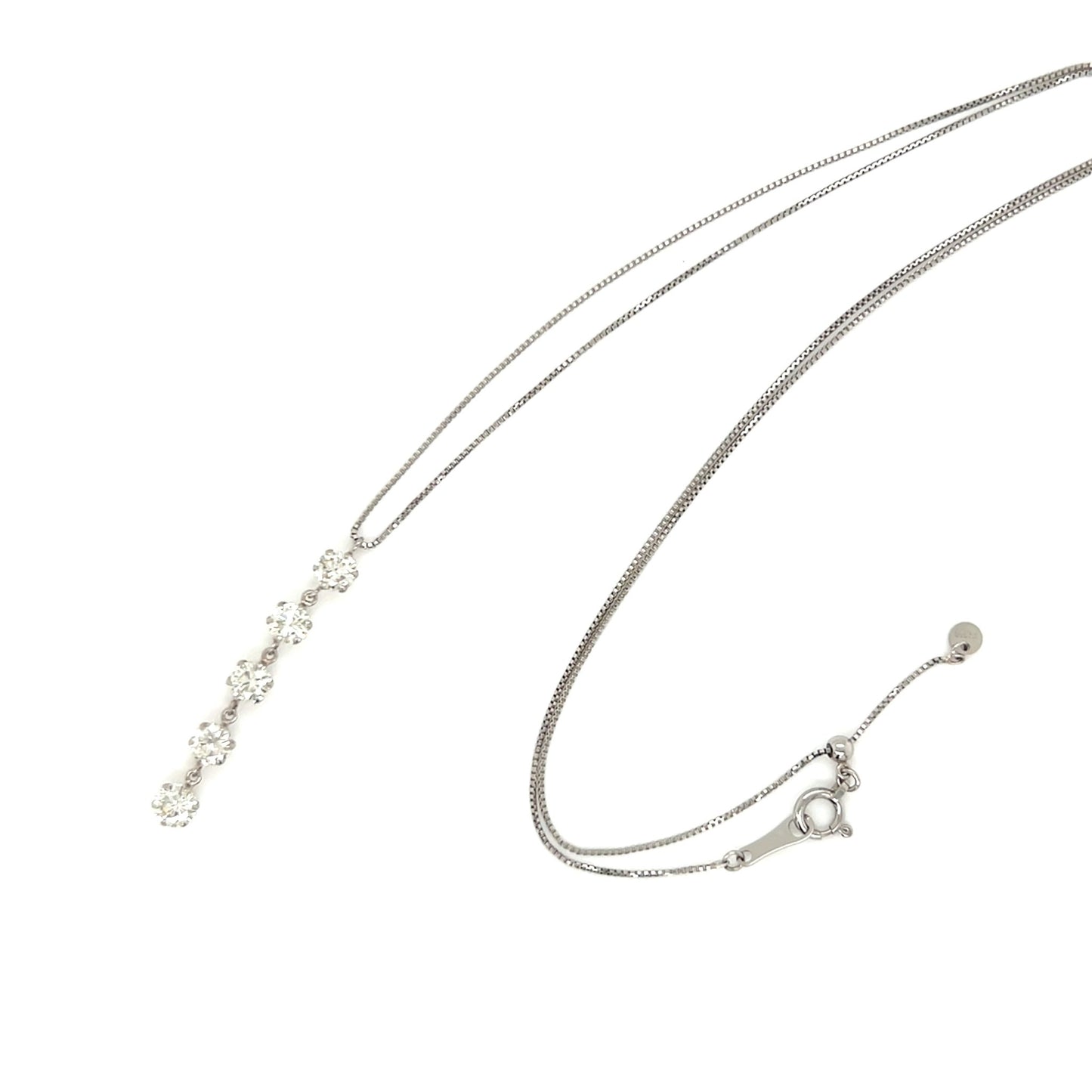5 Dia Dangle Necklace 1ct - JMW Jewelry Wholesale