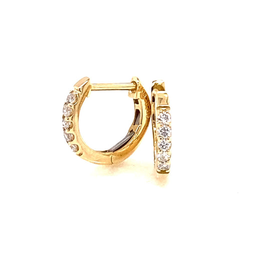 5 Dia Hoop Earrings 0.1ct - JMW Jewelry Wholesale