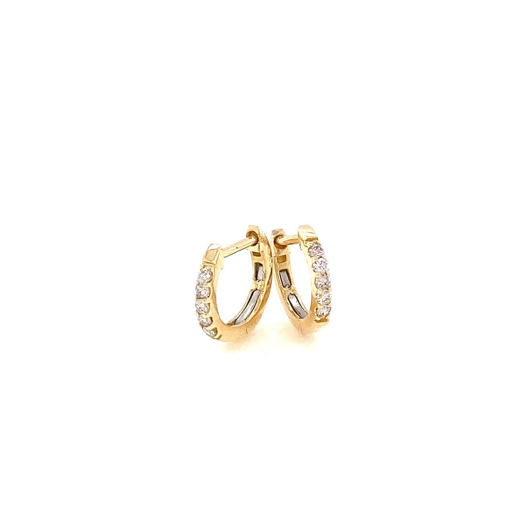 5 Dia Hoop Earrings 0.1ct - JMW Jewelry Wholesale