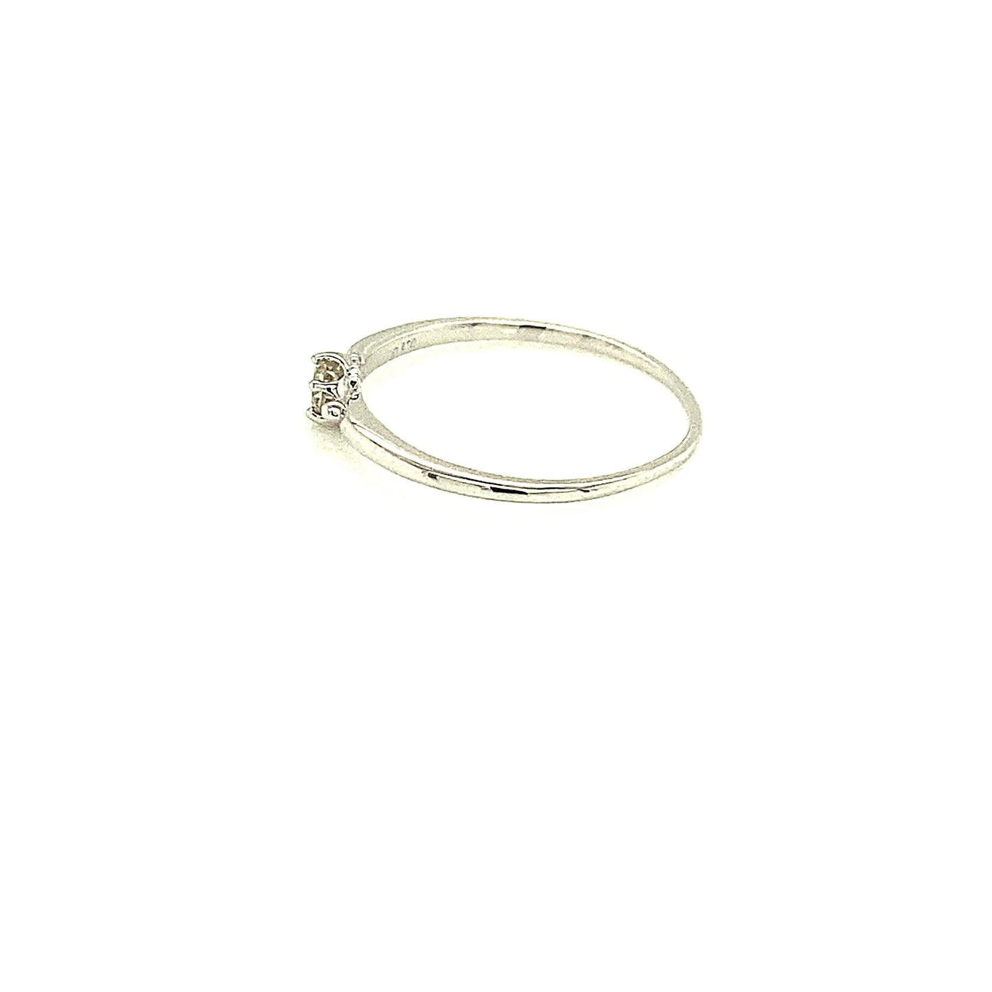 6 Claw Single Diamond Ring 0.1ct - JMW Jewelry Wholesale