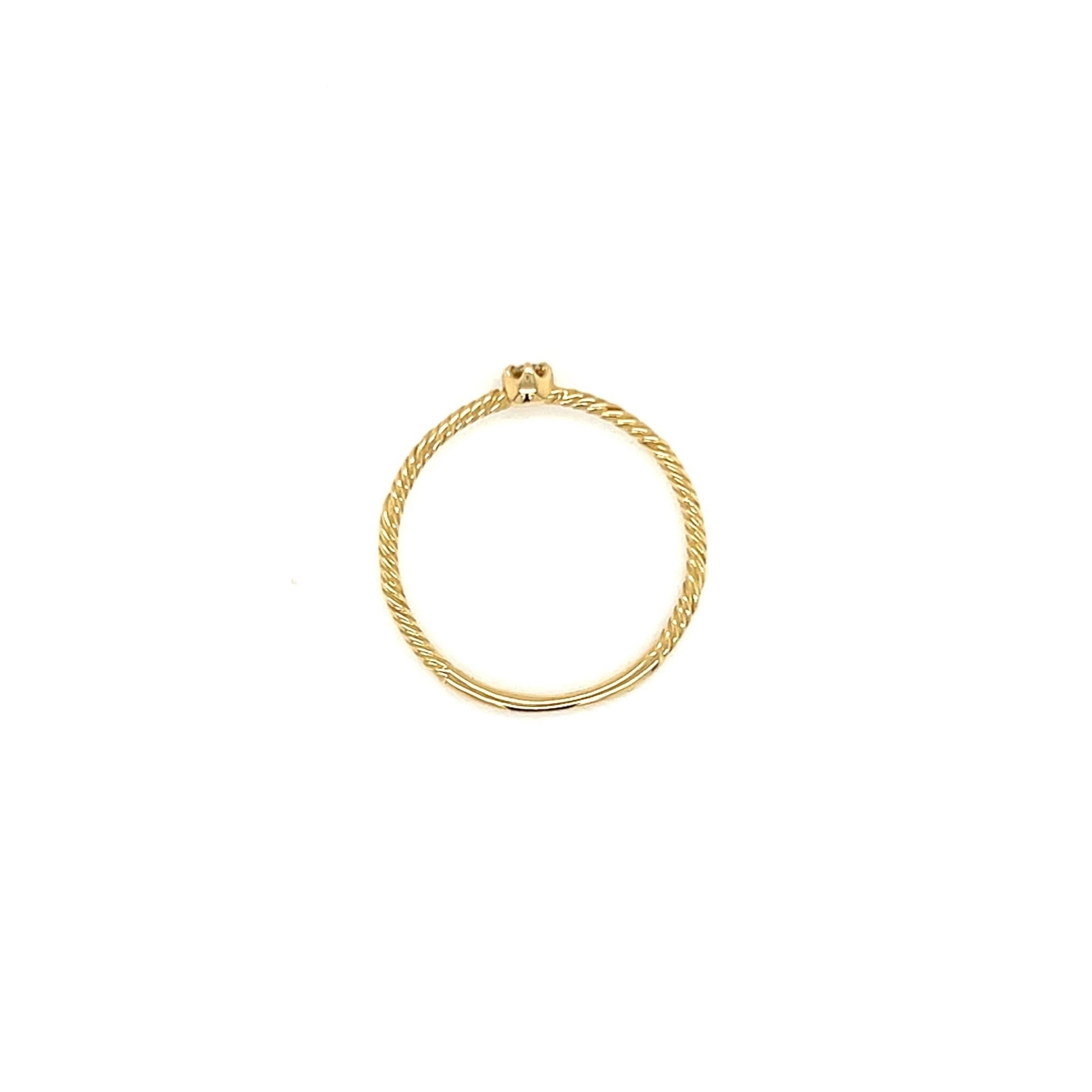 6 Claw Twist Ring 0.06ct - JMW Jewelry Wholesale