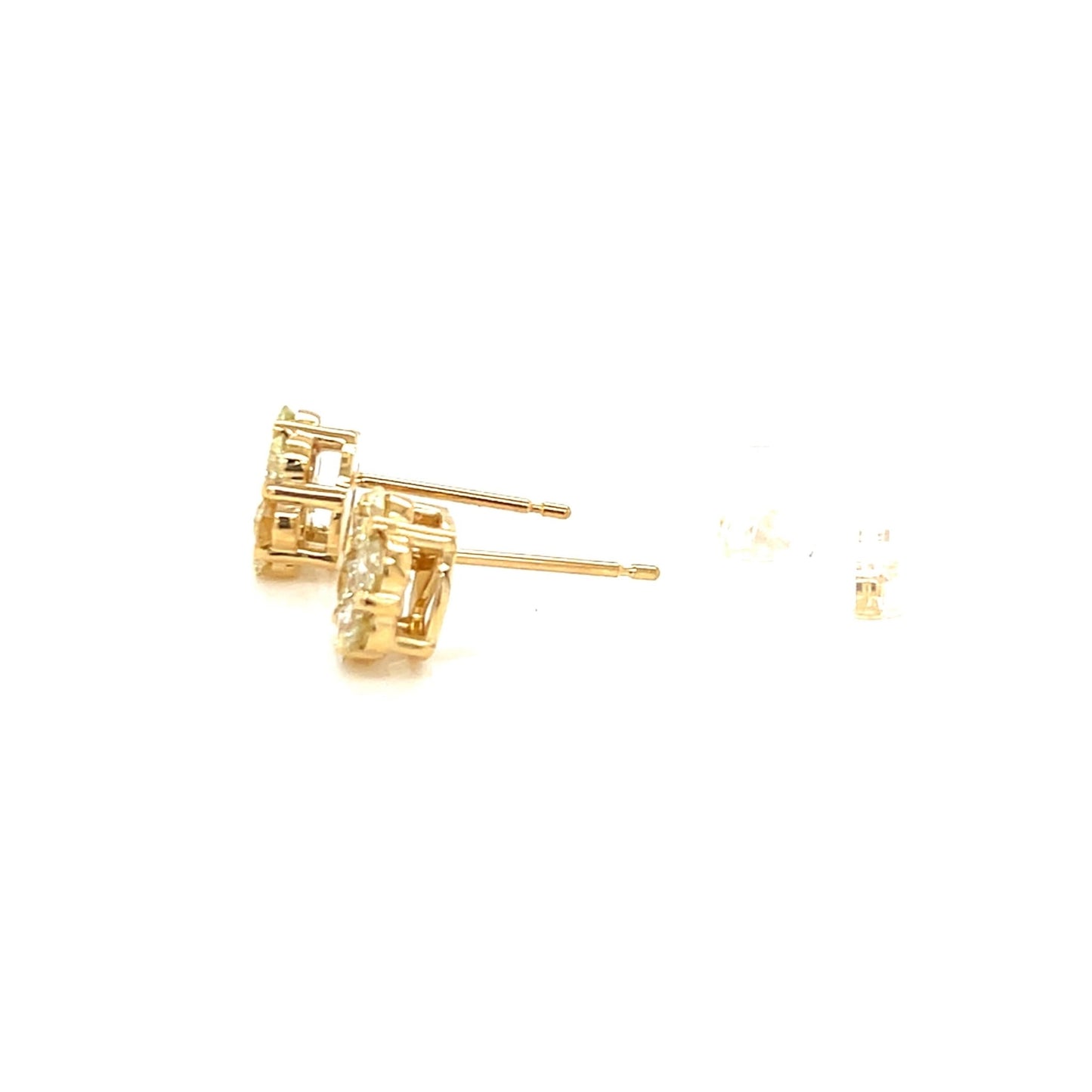 7 Dia Flower Earrings 1ct - JMW Jewelry Wholesale