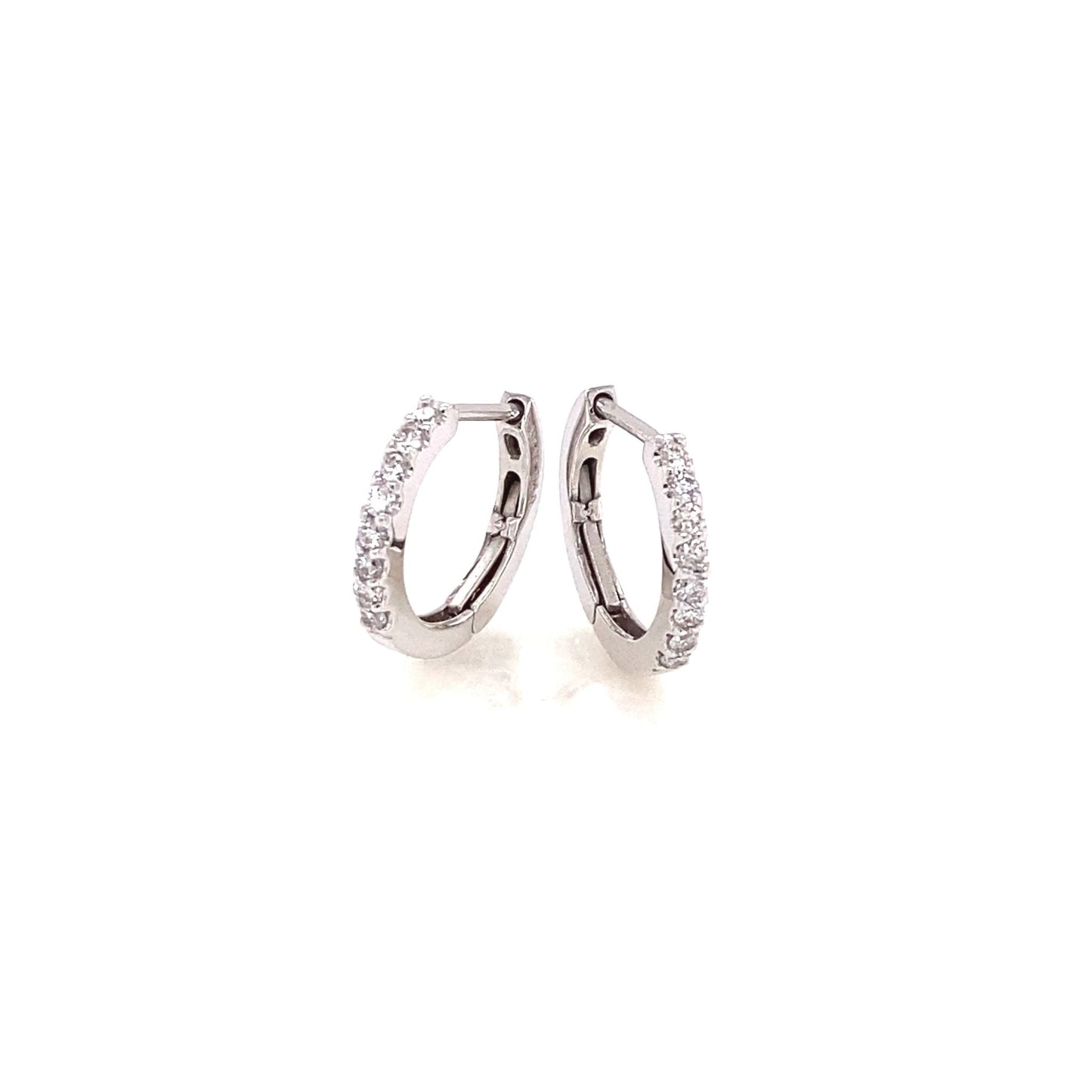 8 Dia Hoop Earrings 0.2ct - JMW Jewelry Wholesale