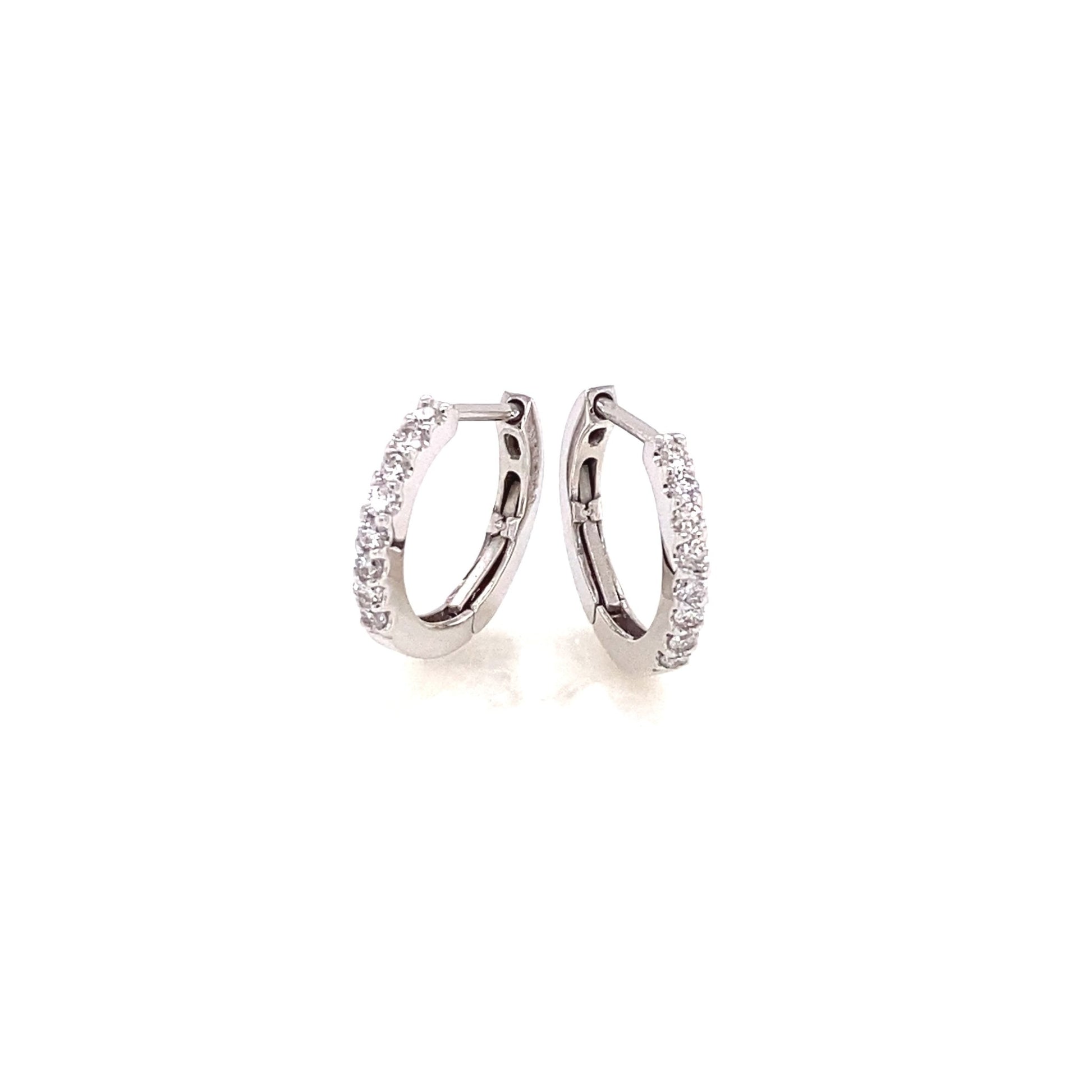 8 Dia Hoop Earrings 0.2ct - JMW Jewelry Wholesale