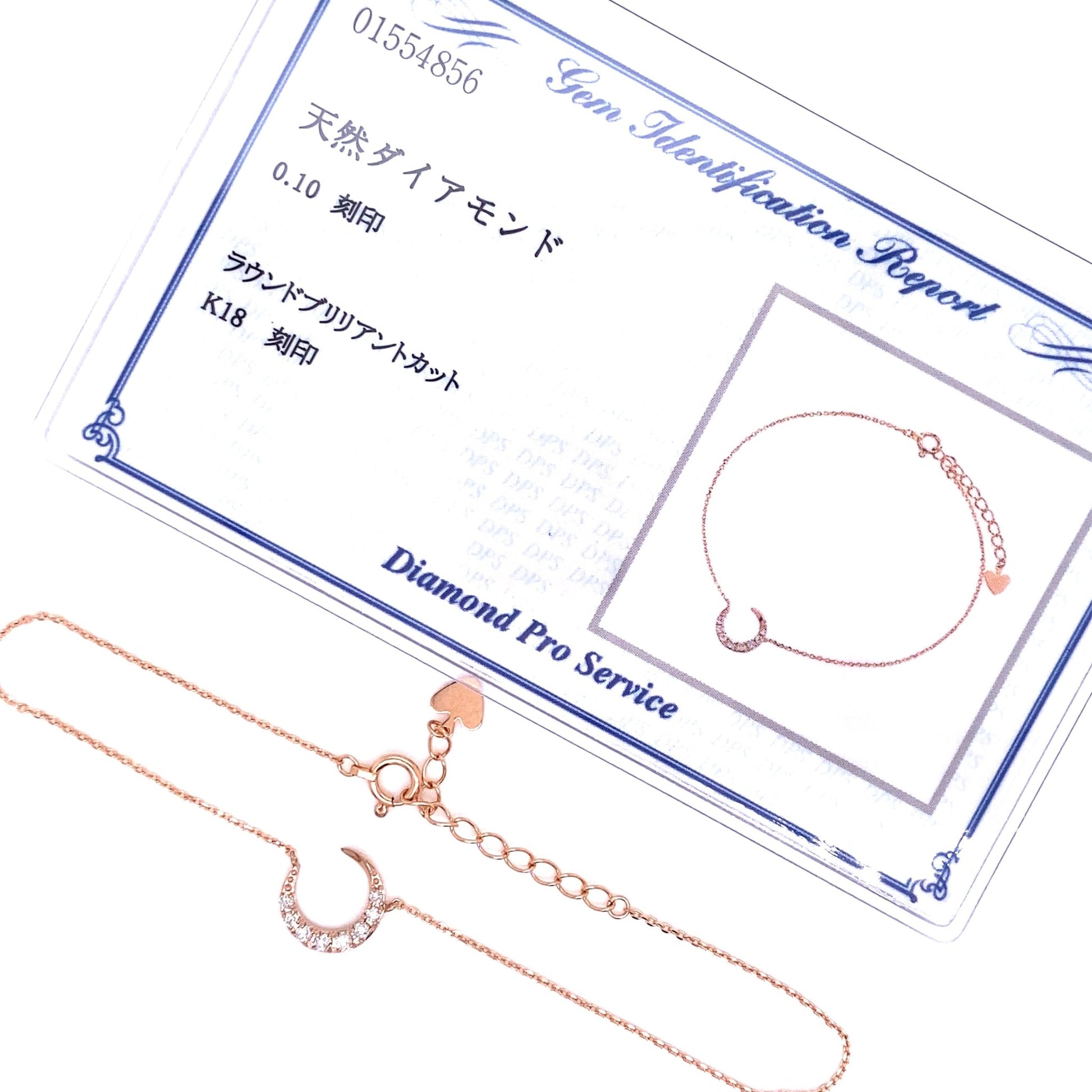 8 Dia Moon Bracelet 0.1ct - JMW Jewelry Wholesale