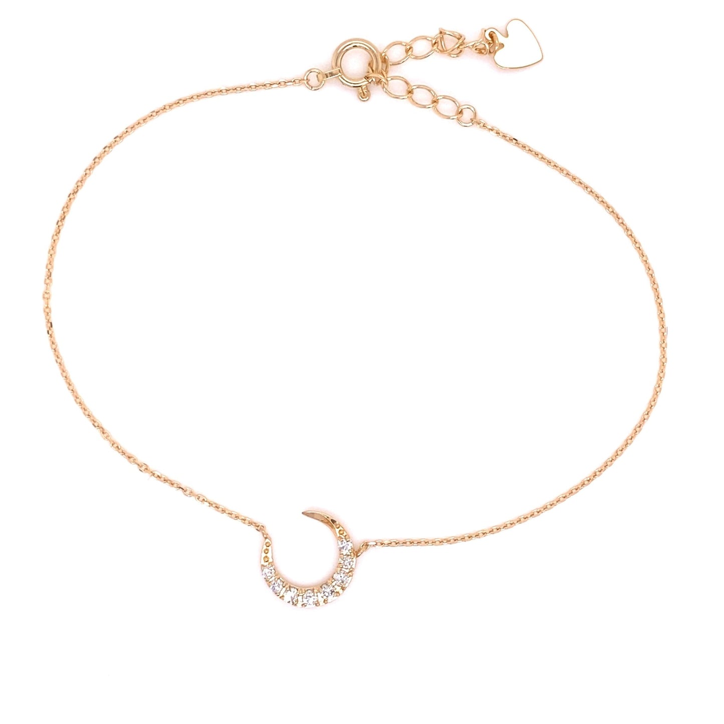 8 Dia Moon Bracelet 0.1ct - JMW Jewelry Wholesale