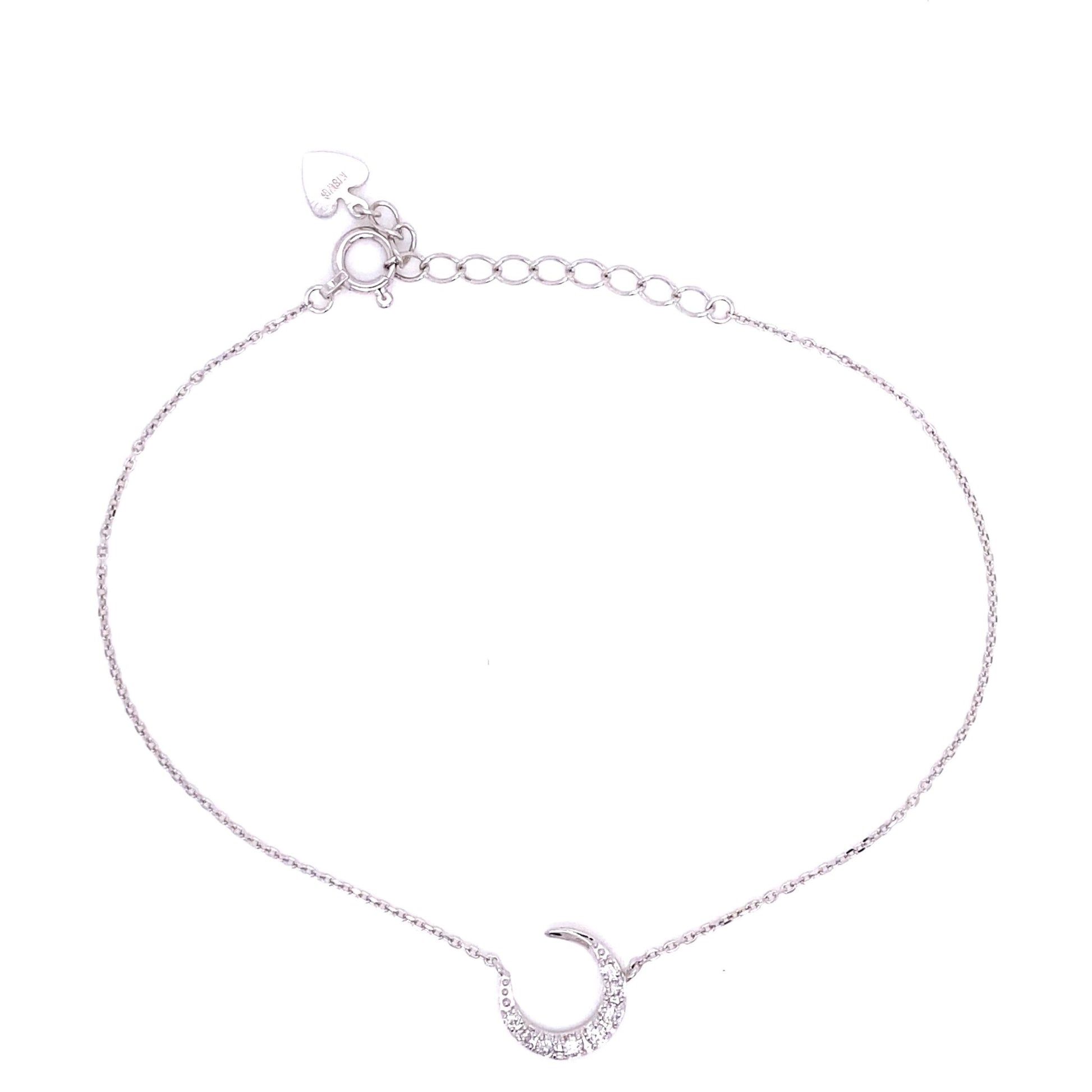 8 Dia Moon Bracelet 0.1ct - JMW Jewelry Wholesale