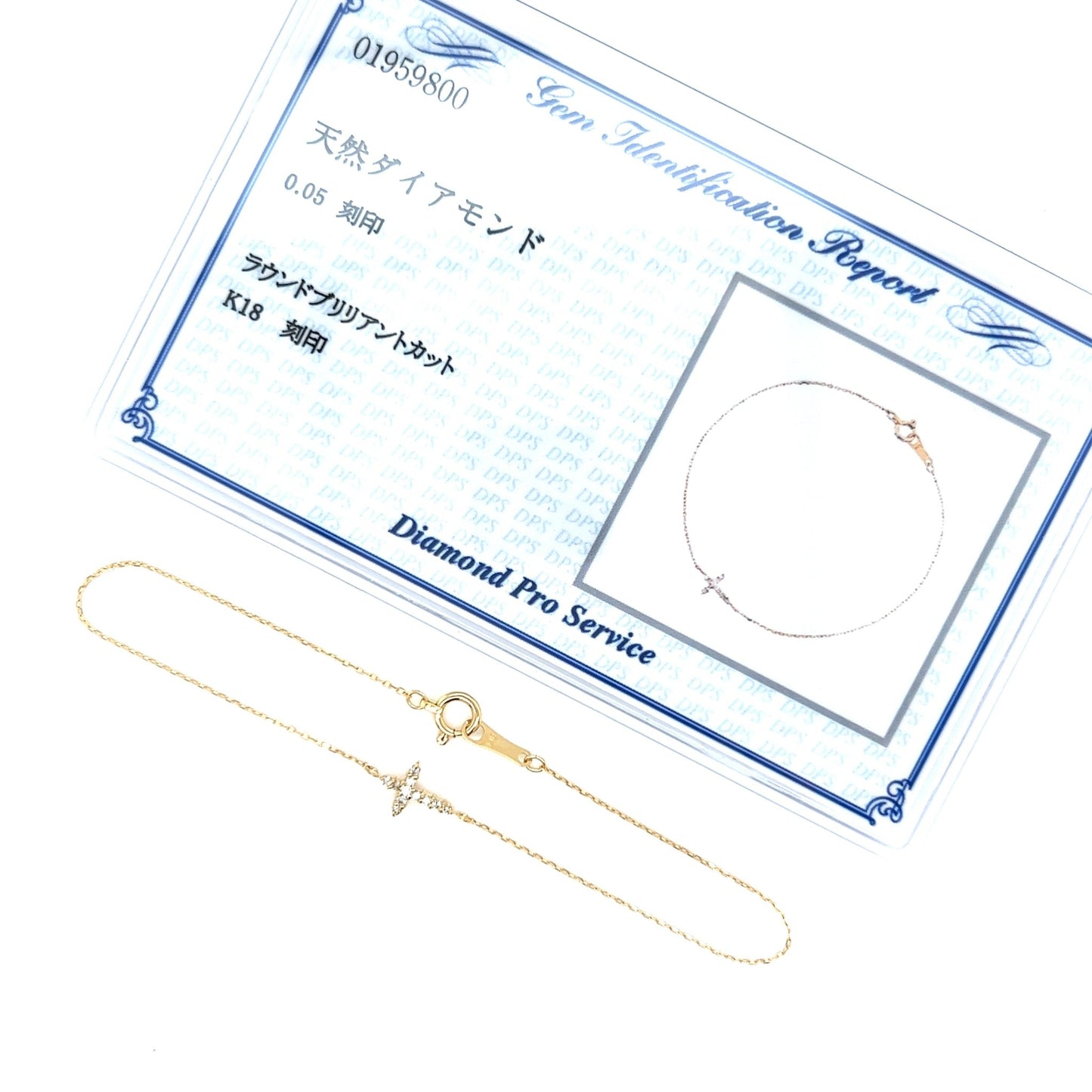 9 Dia Cross Bracelet 0.05ct - JMW Jewelry Wholesale