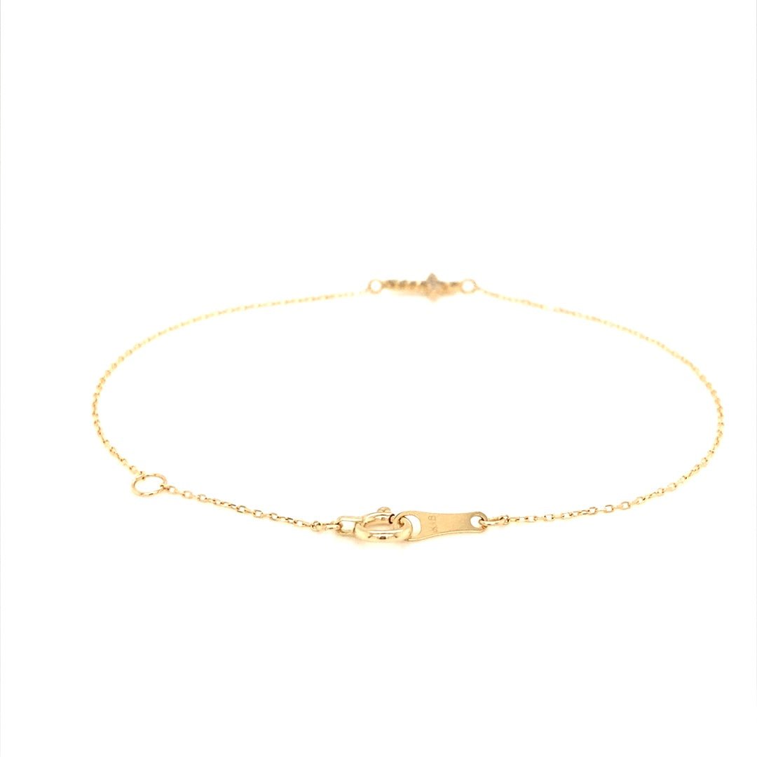 9 Dia Cross Bracelet 0.05ct - JMW Jewelry Wholesale