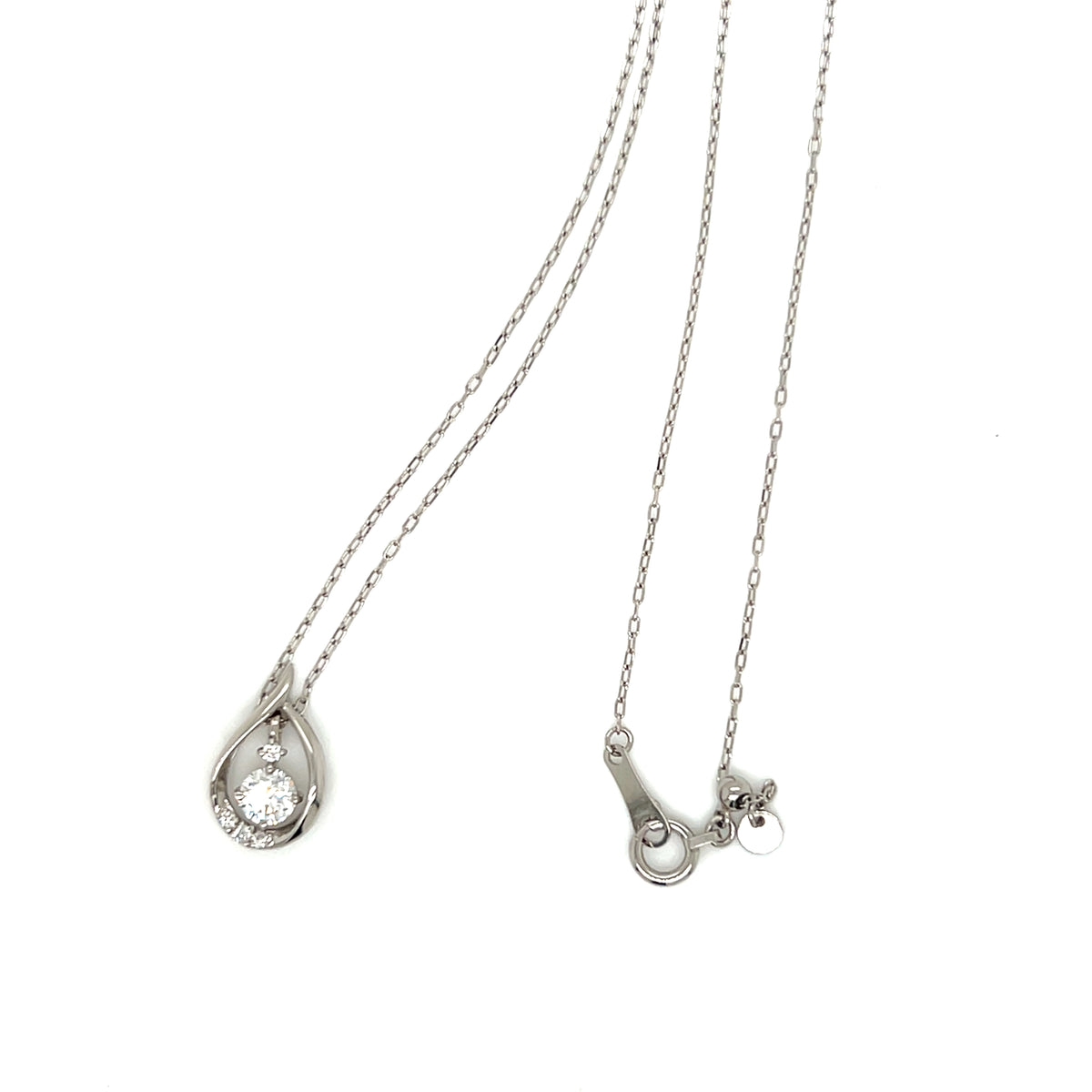 HC Waterdrop Dangle Dia Necklace 0.2/0.03ct