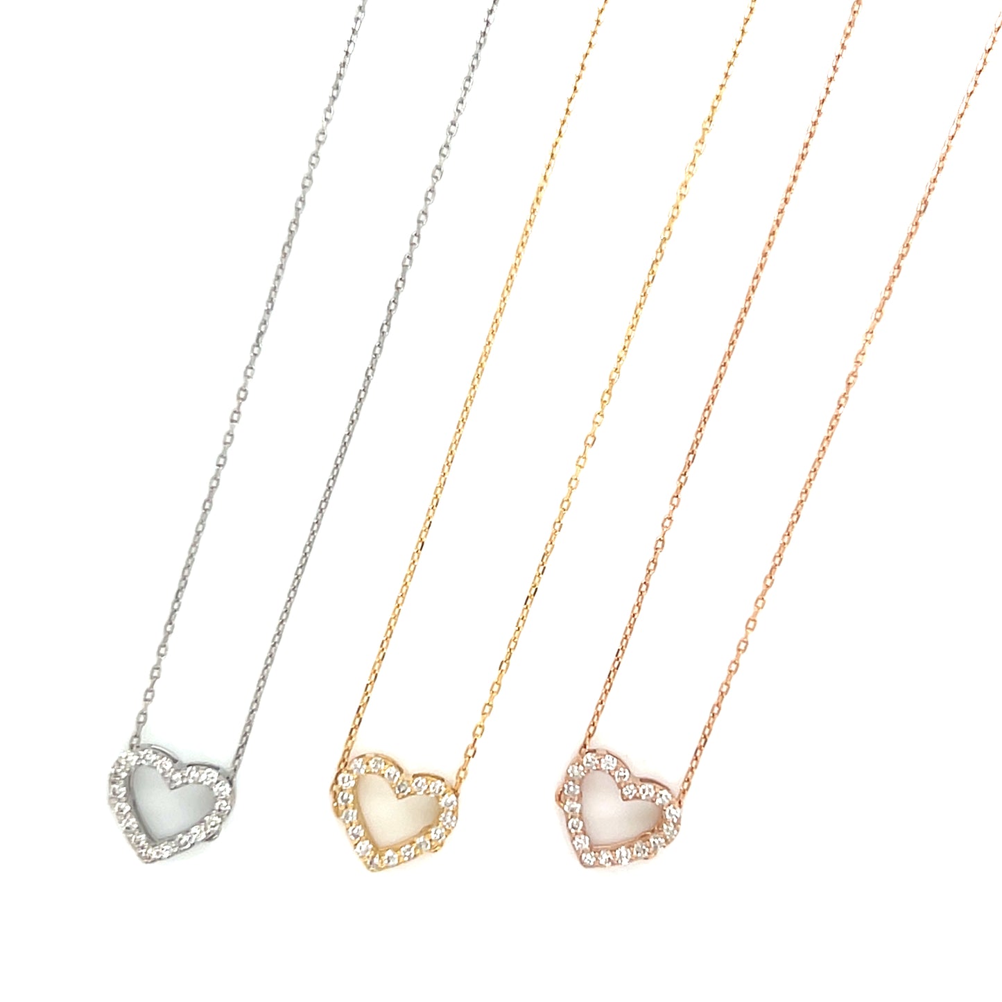 Hollow Heart Bracelet 0.08ct