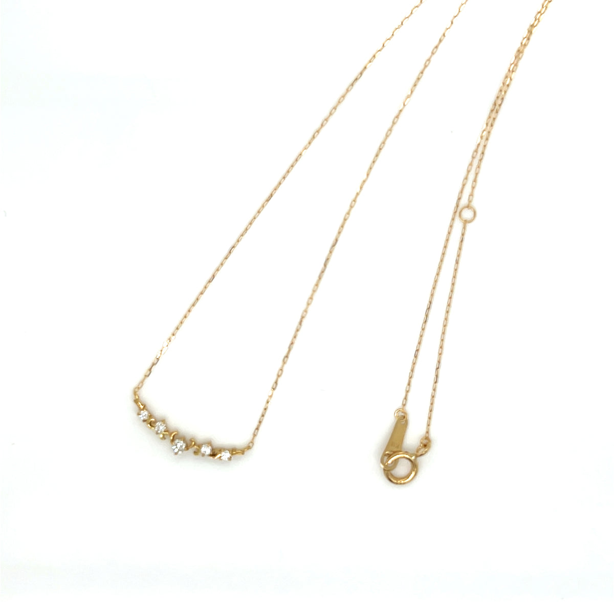 Arc Smile Necklace 0.07ct