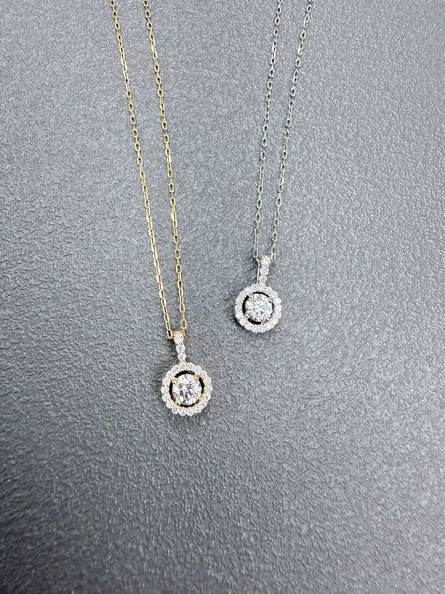 HC Round Flower Necklace 0.06/0.06ct