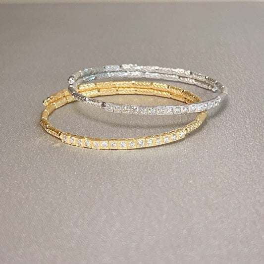 Long Dia Flexi Bangle 0.5ct