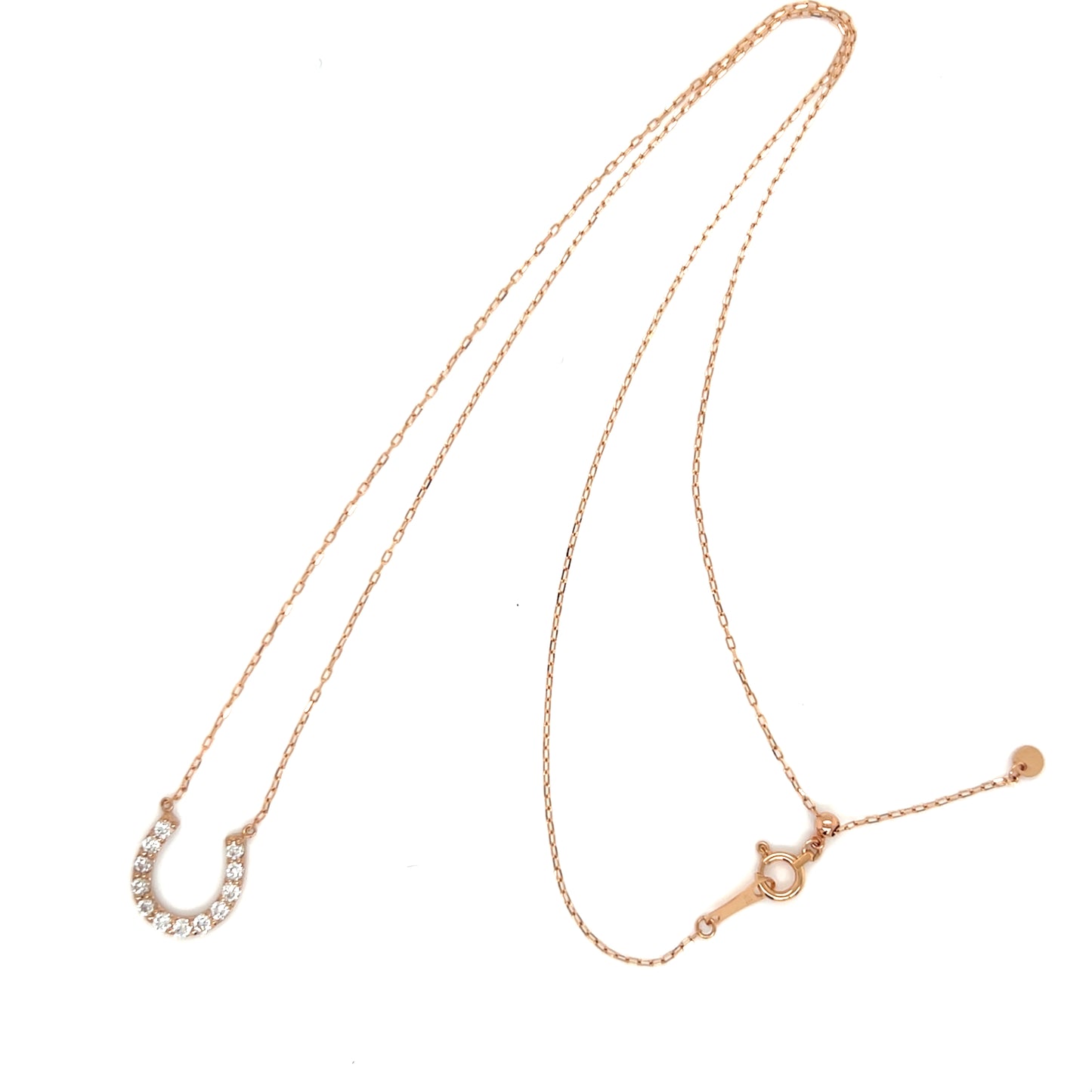 12 Dia Horseshoe Necklace 0.3ct