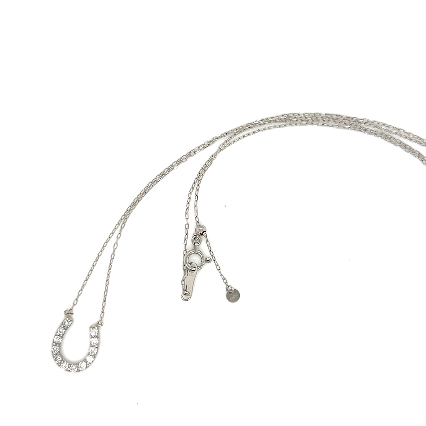 12 Dia Horseshoe Necklace 0.3ct