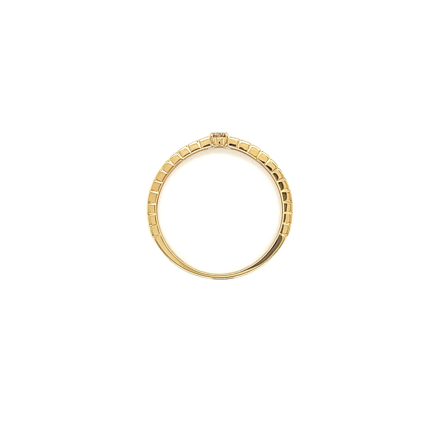 Single Dia Gold Line ring 0.06ct