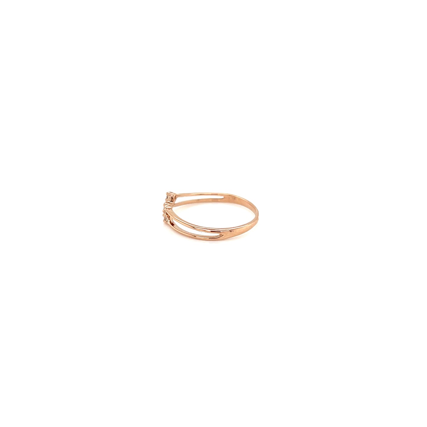 gold ring on a white background