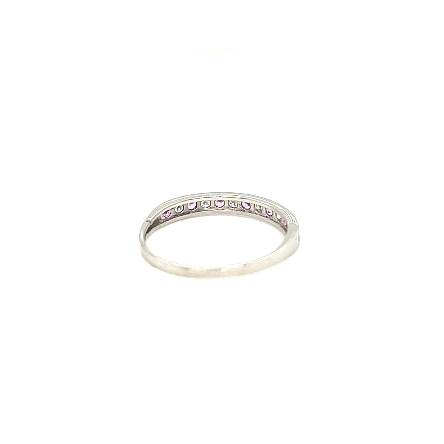 Pink Sapphire Half Eternity Ring 0.16/0.08ct