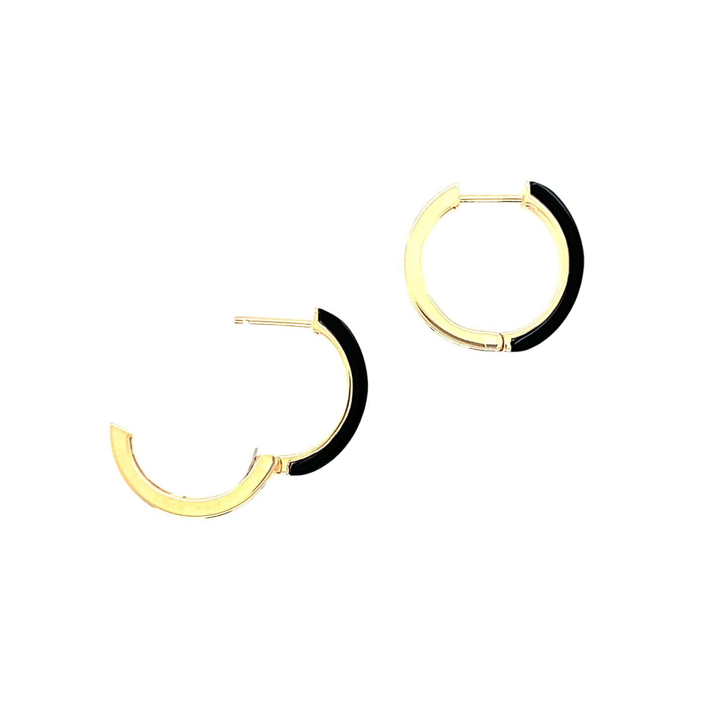 Oynx Hoop Earrings