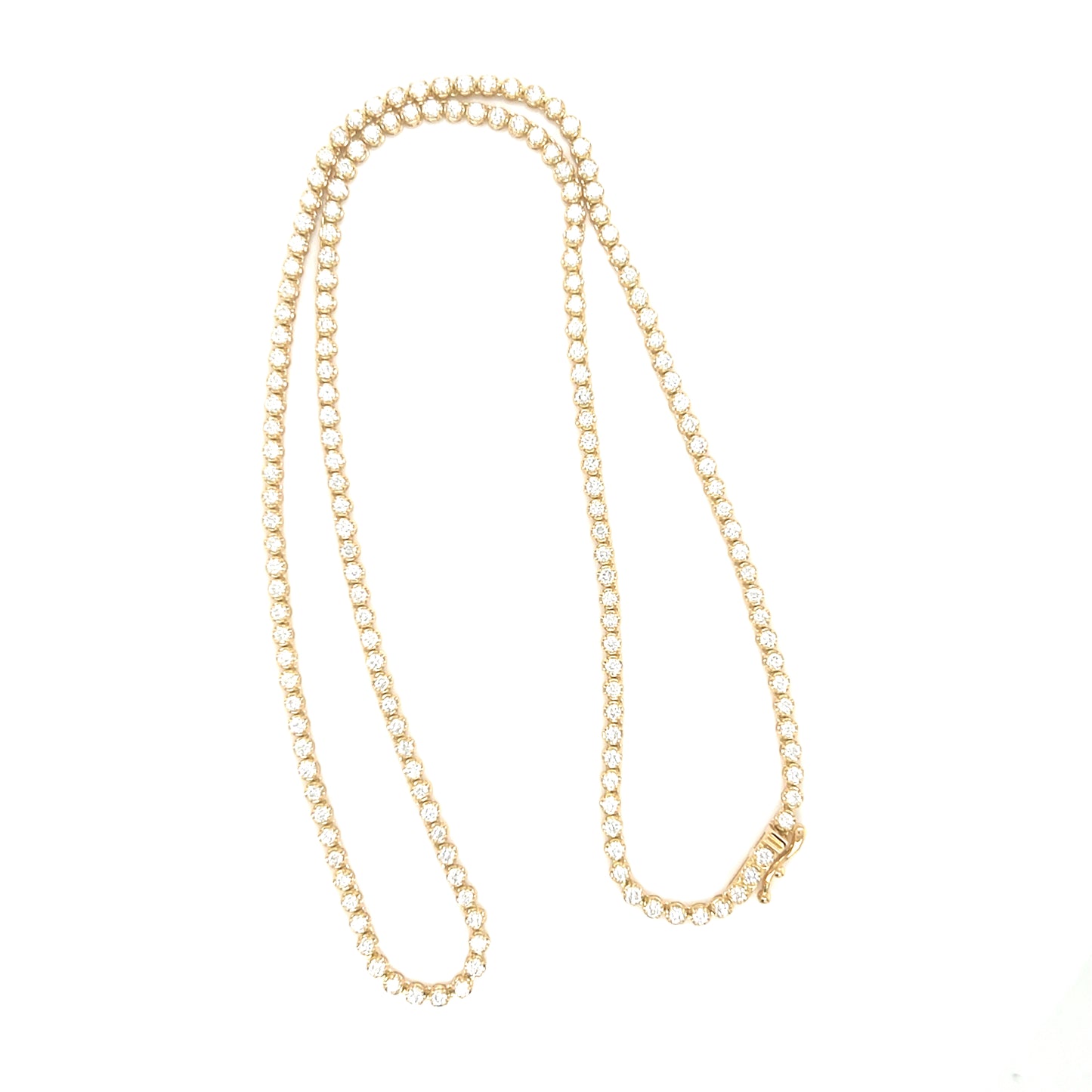 Straight type Tennis S Necklace 3ct