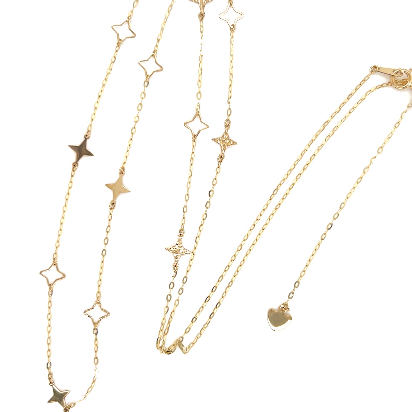 Gold Long Star Necklace