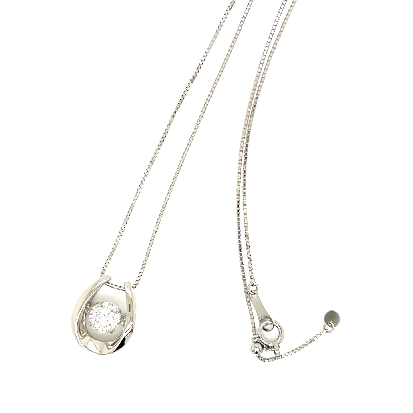 Dancing Stone Horseshoe Necklace 0.7ct