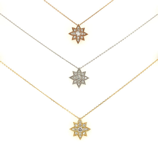 Anise Star Necklace 0.2ct - JMW Jewelry Wholesale