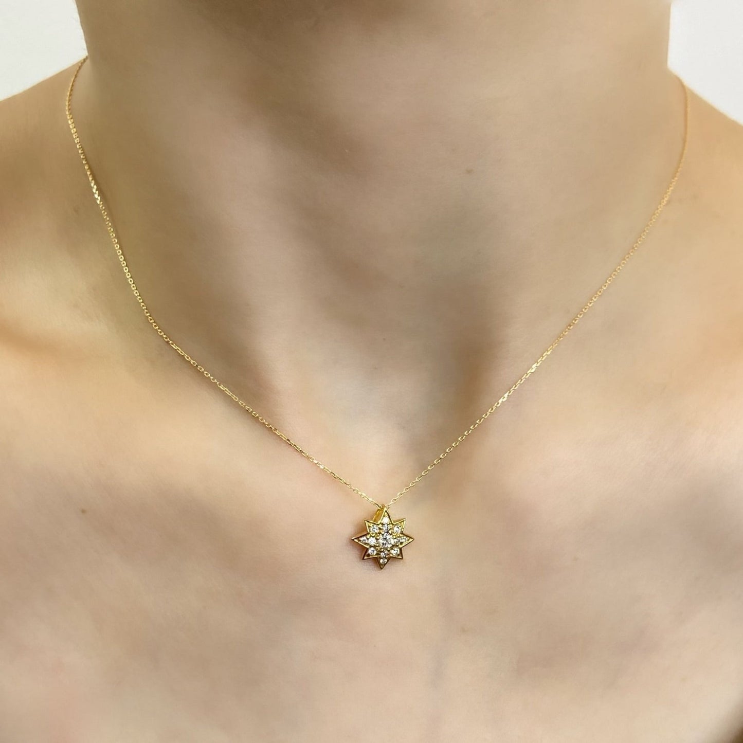 Anise Star Necklace 0.2ct - JMW Jewelry Wholesale