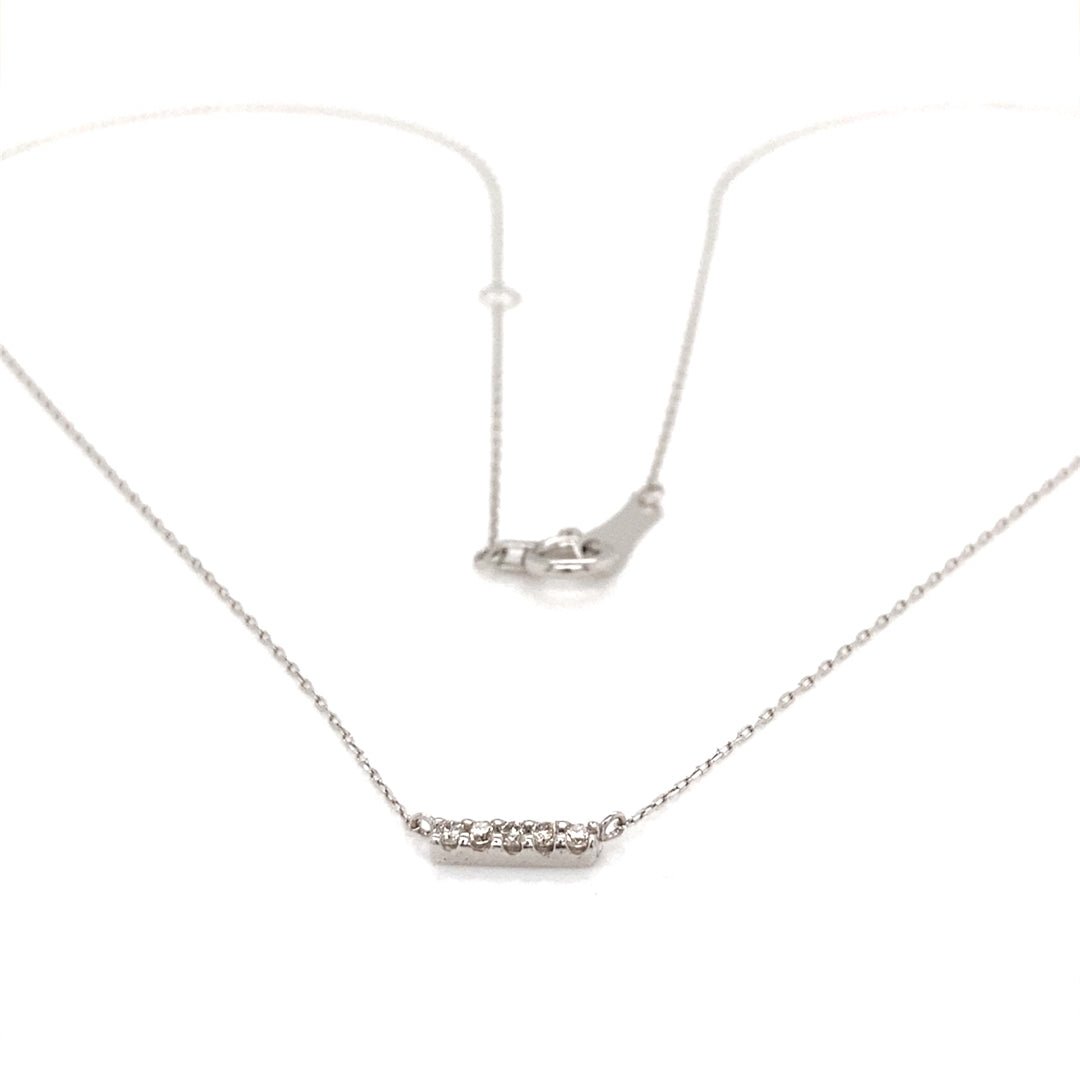 Balance Beam Necklace 0.05ct - JMW Jewelry Wholesale