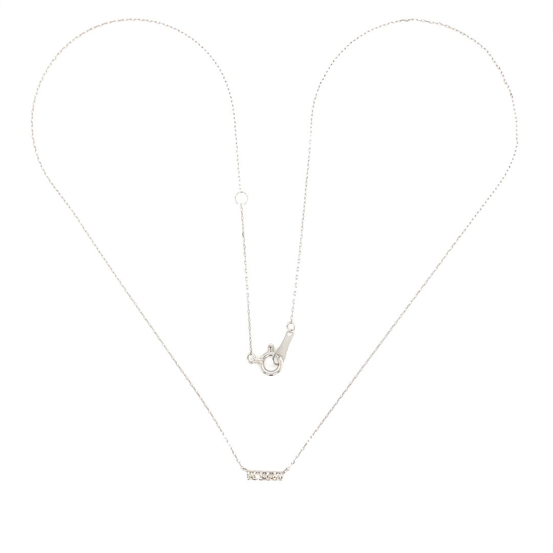 Balance Beam Necklace 0.05ct - JMW Jewelry Wholesale