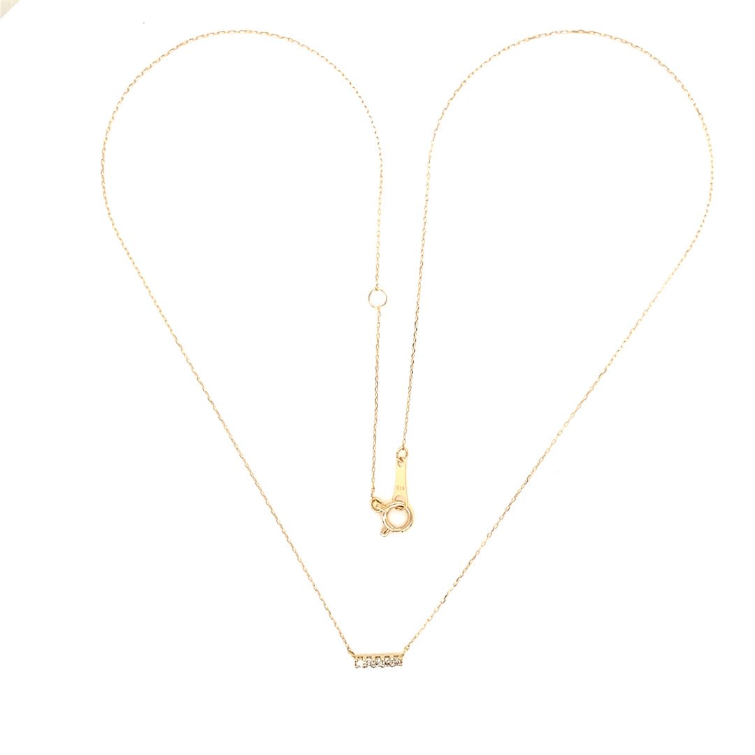 Balance Beam Necklace 0.05ct - JMW Jewelry Wholesale