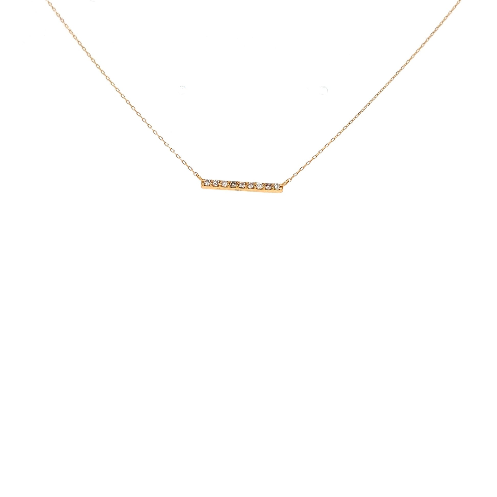 Balance Beam Necklace 0.1ct - JMW Jewelry Wholesale