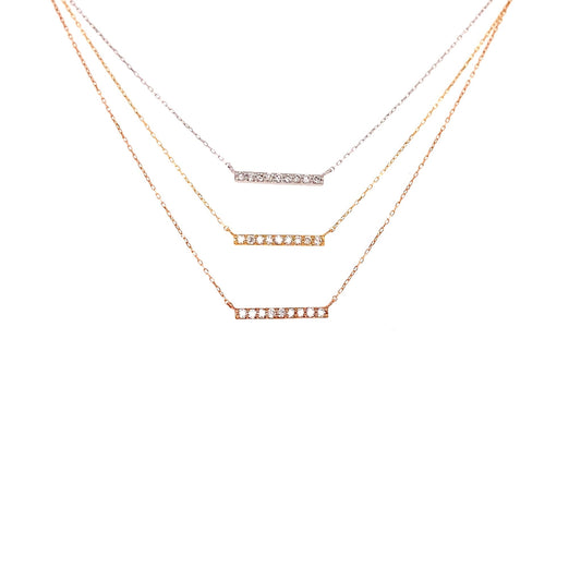 Balance Beam Necklace 0.1ct - JMW Jewelry Wholesale