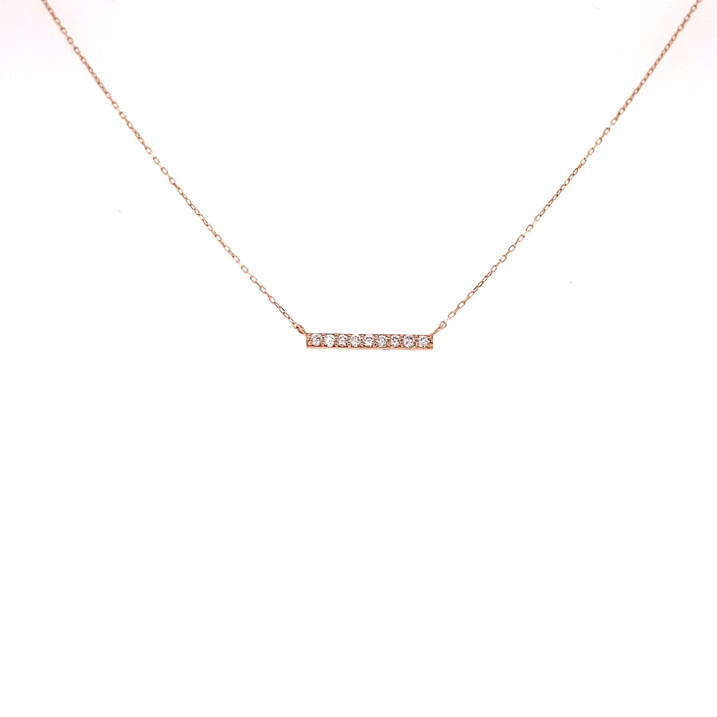 Balance Beam Necklace 0.1ct - JMW Jewelry Wholesale