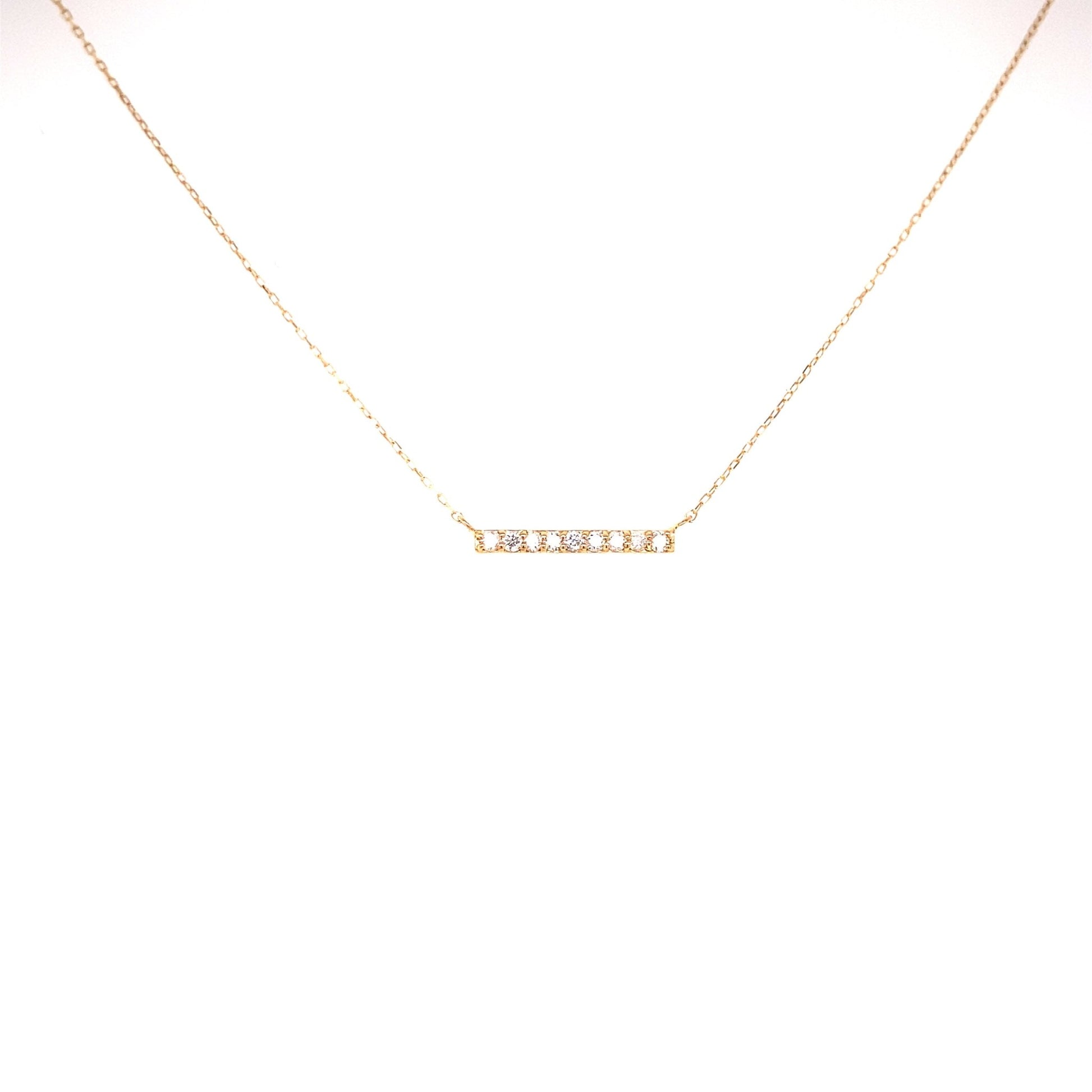 Balance Beam Necklace 0.1ct - JMW Jewelry Wholesale