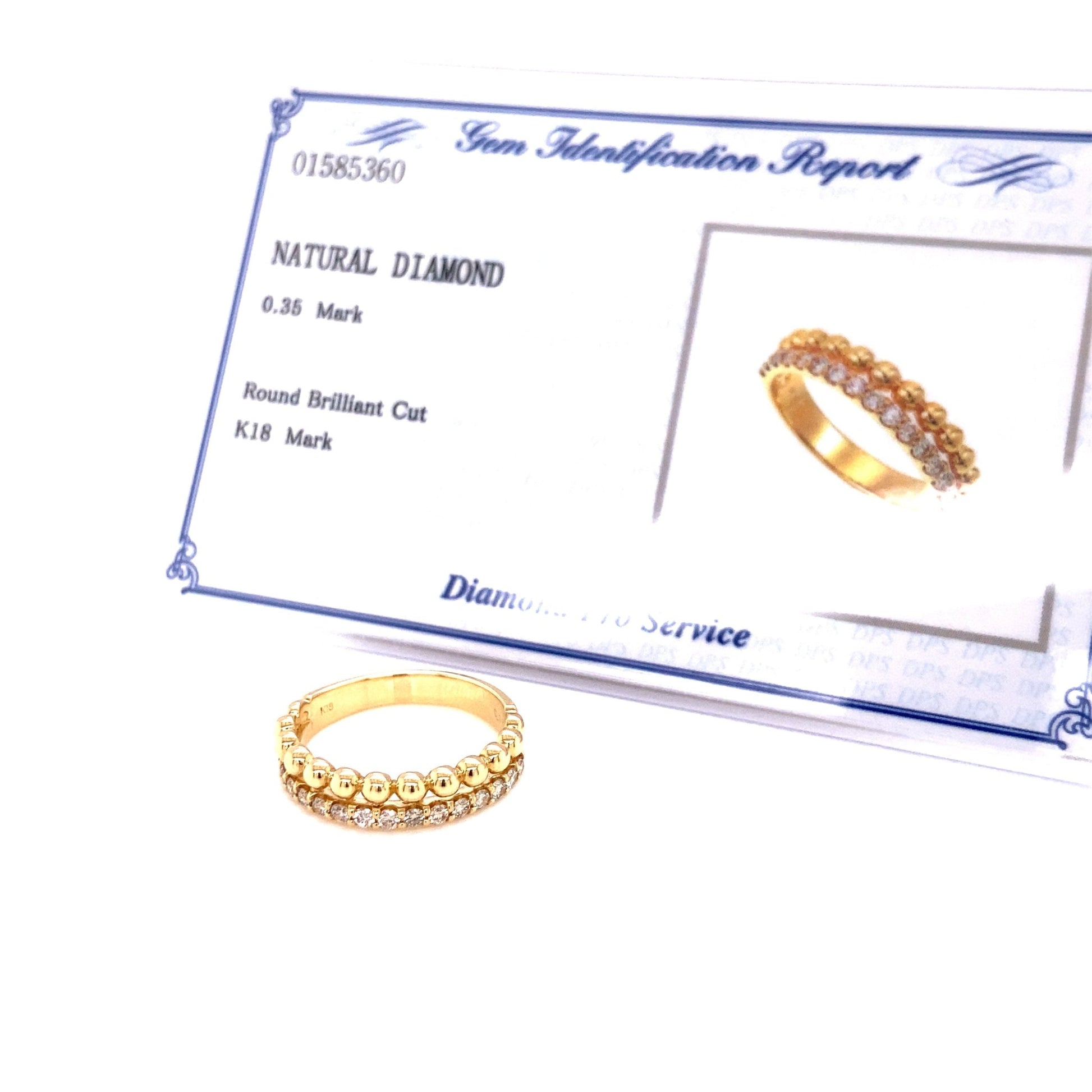 Beads Half Eternity Ring 0.35ct - JMW Jewelry Wholesale