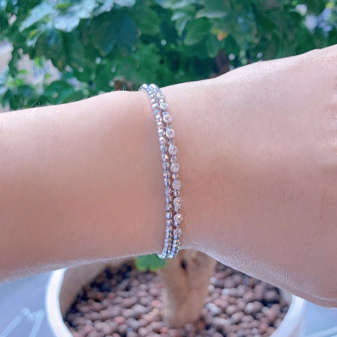 Bezel Diamond Flexi Bangle 0.3ct - JMW Jewelry Wholesale